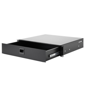 Adam Hall Rack Drawer 2 U Steel, Short