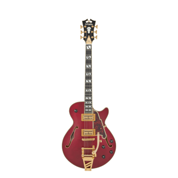 D'angelico Deluxe Bob Weir 3 Satin Trans Wine