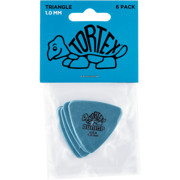 Dunlop 431P100 Tortex Triangle Plectrum 1.00mm 6-Pack
