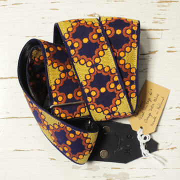 Holy Cow Straps 60's Orange Dots Blue