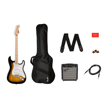 Squier Sonic Stratocaster 2-Color Sunburst Starterpack 