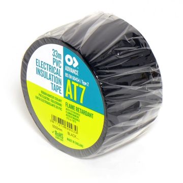 Advance AT7 Soft PVC Tape, zwart, 50 mm