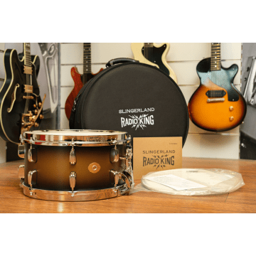Slingerland Radio King Black and Gold Lacquer Limited Edition 14x07 