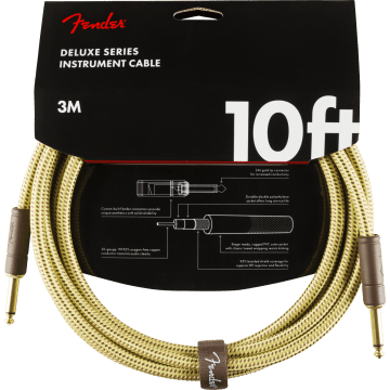 Fender Instrumentkabel Deluxe Tweed, Jack-Jack, 3m