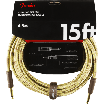 Fender Instrumentkabel Deluxe Tweed, Jack-Jack, 4.5m