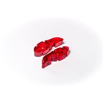 Tuner Fish Lug Locks Red 8-pack