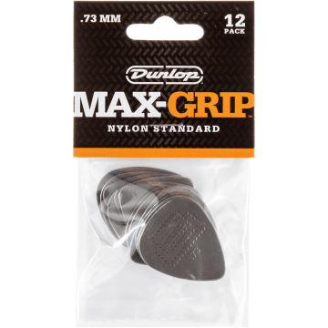 Dunlop 449P073 Max Grip Plectrum 0.73mm 12-Pack