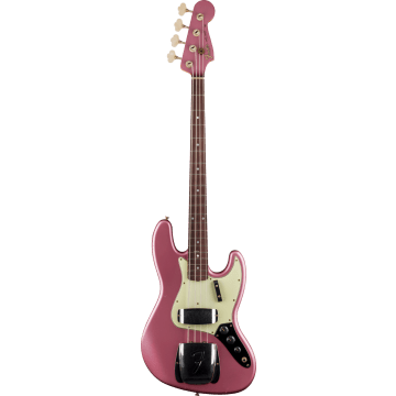 Fender Custom Shop 1965 Jazz Bass Journeyman Relic, Faded Burgundy Mist Metallic RW