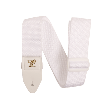Ernie Ball Polypro Strap 5350 White & White