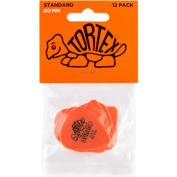 Dunlop Tortex Standard .60 Plectrum 12-Pack oranje