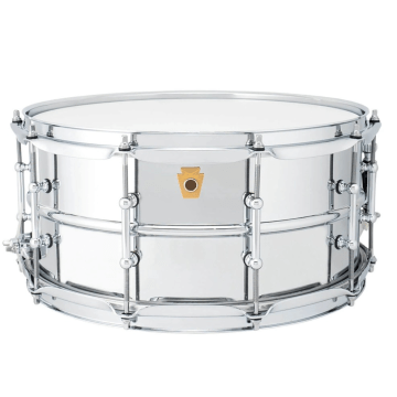 Ludwig LB402BT 14x6.5 Supraphonic, Chrome over Brass, Tube Lugs 