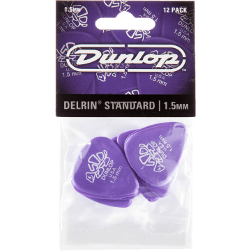 Dunlop 41P150 Delrin Plectrum 1.50mm 12-Pack