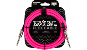 Ernie Ball 6413 Flex Cable 3 meter instrumentkabel roze