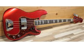 Fender Custom Shop Limited Edition Precision Jazz Bass Journeyman Relic Aged Candy Apple Red