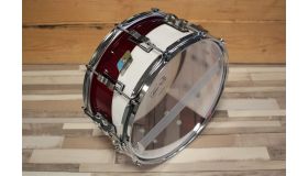 Ludwig Vistalite Limited Edition E-Pattern Red White 14x6.5" Snaredrum