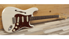 Fender Custom Shop Postmodern Thinline Strat Journeyman Relic, Aged White Blonde