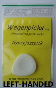 Wegenpicks Gypsyjazzpick 3.5 Wit, Linkshandig afbeelding