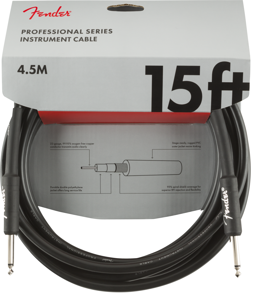 Fender Instrumentkabel Professional Series, Jack-Jack, 4.5m