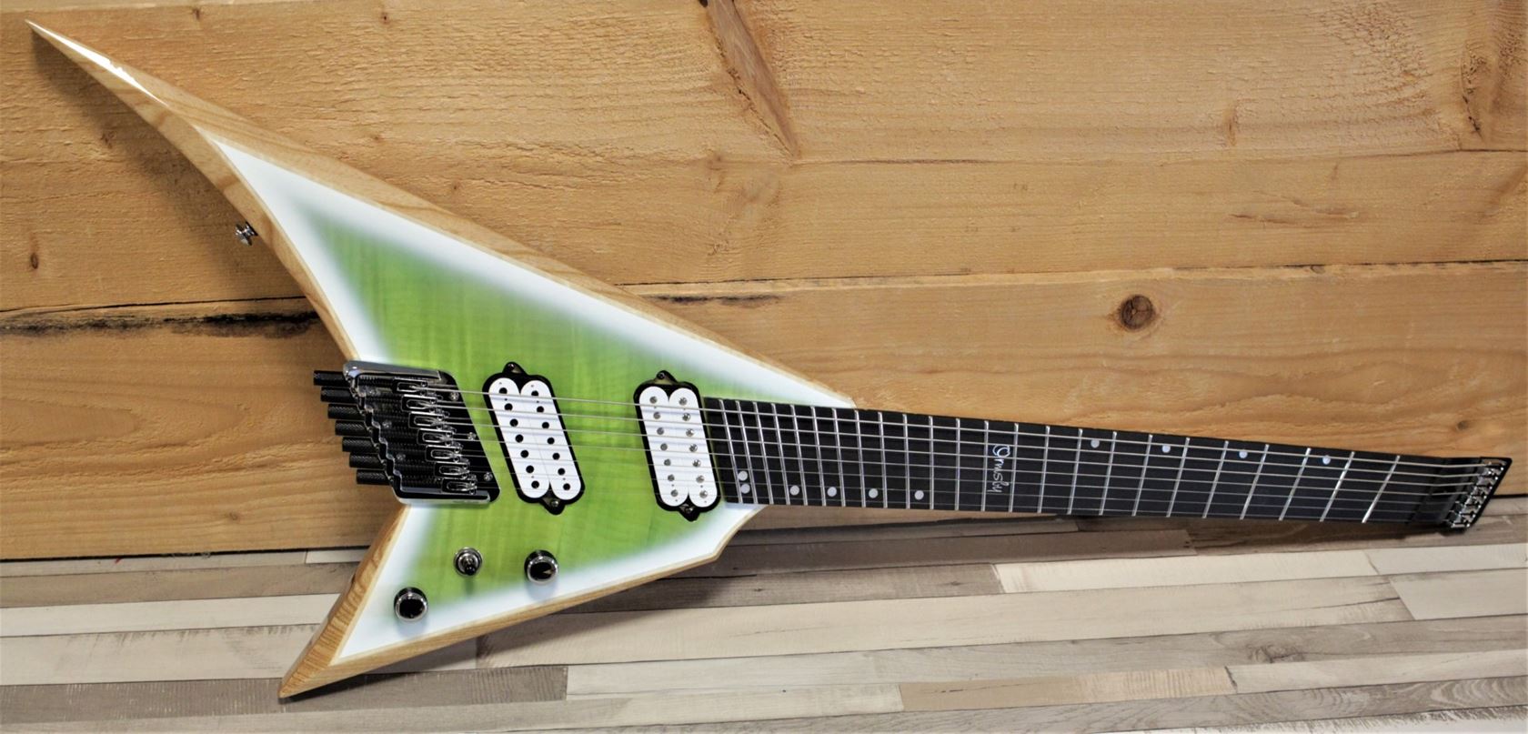 Ormsby Metal V GTR Headless 7-string (Run16) Pine Lime afbeelding