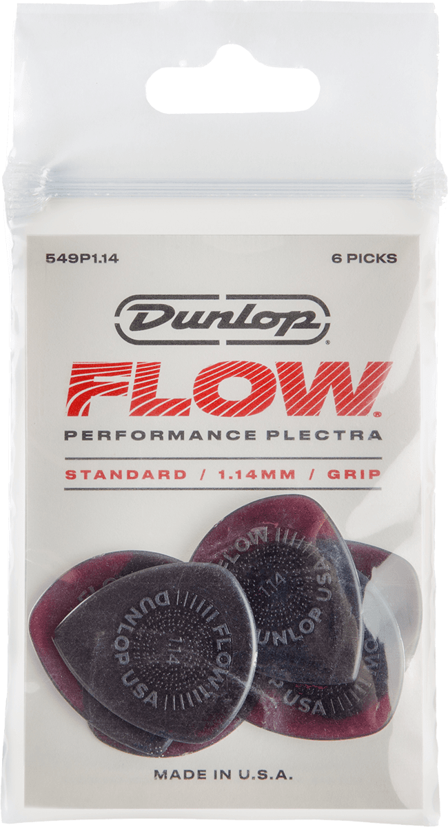 Dunlop Flow 1.14 Plectrum 6-Pack