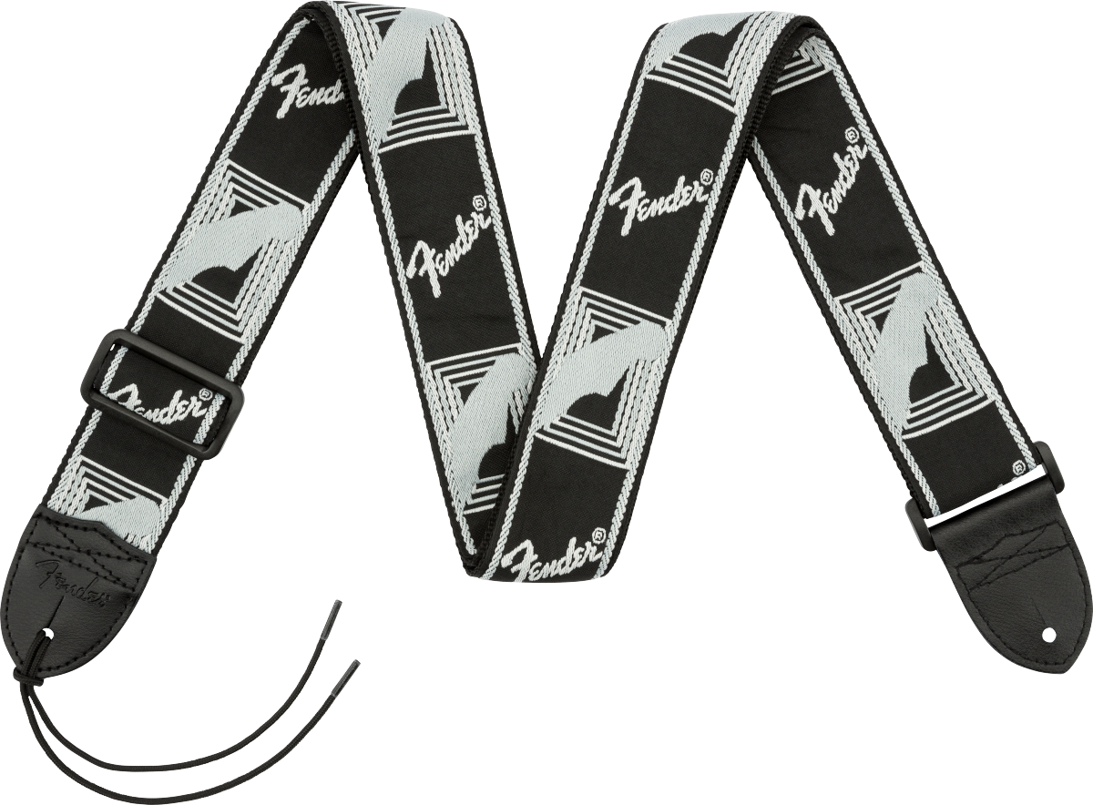 Fender Monogram, zwart/licht grijs/donker grijs 2"