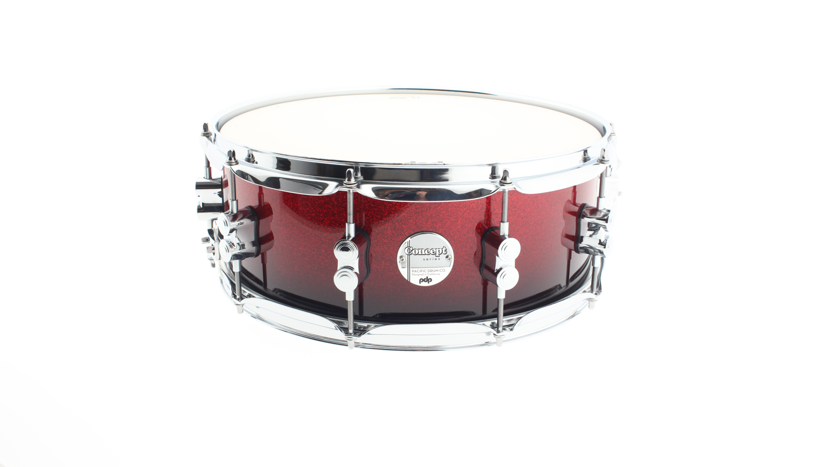PDP Concept Serie 14x5,5" Maple, Red To Black Fade Lacquer
