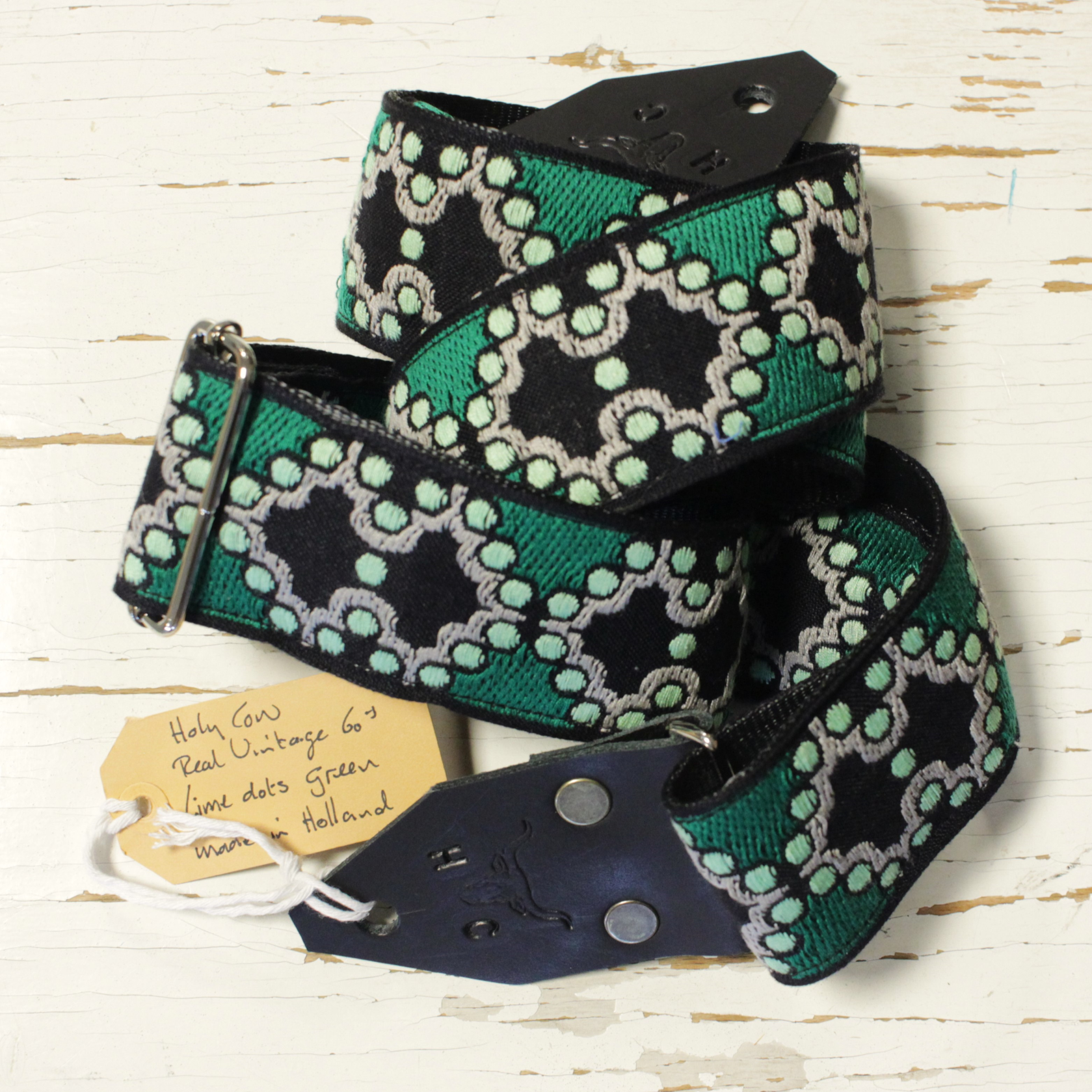 Holy Cow Straps 60's Lime Dots Green afbeelding