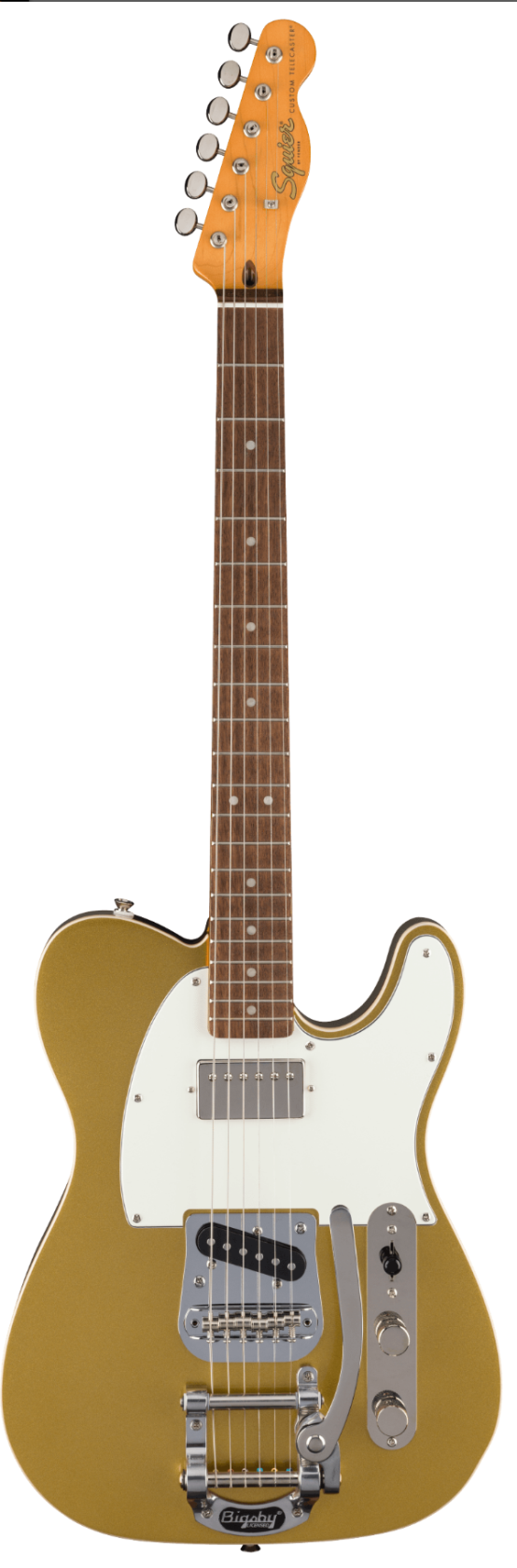 Squier FSR Classic Vibe Custom Telecaster SH Bigsby, Aztec Gold IL afbeelding