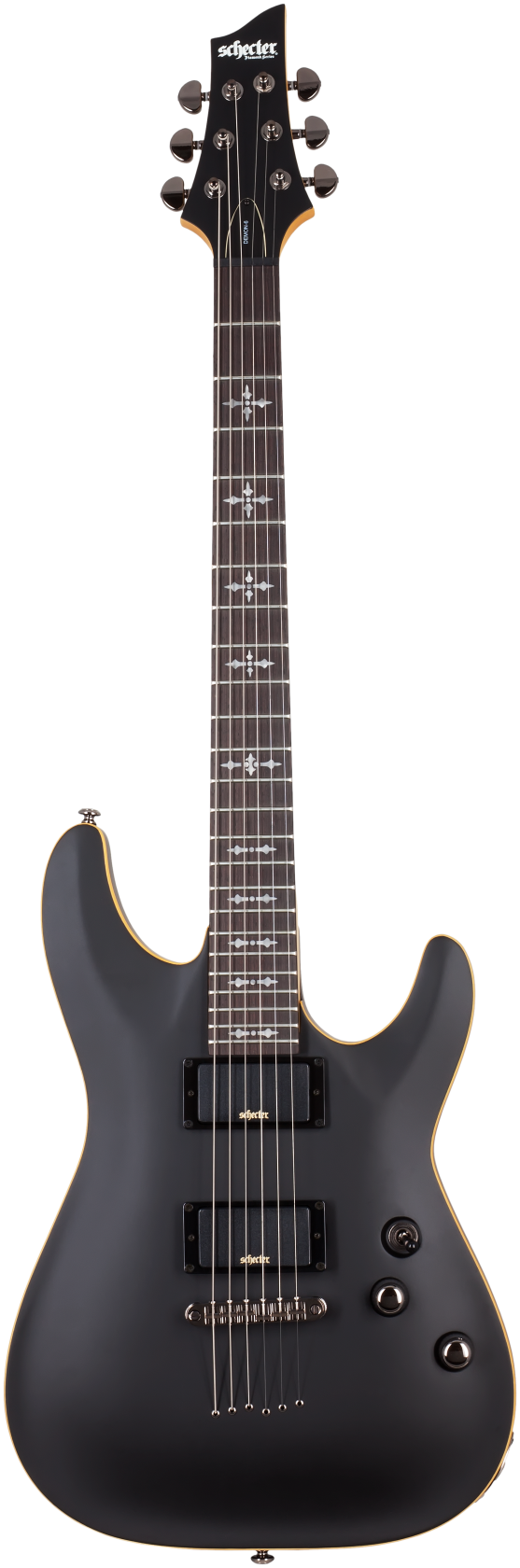 Schecter Demon-6 , Aged Black Satin afbeelding