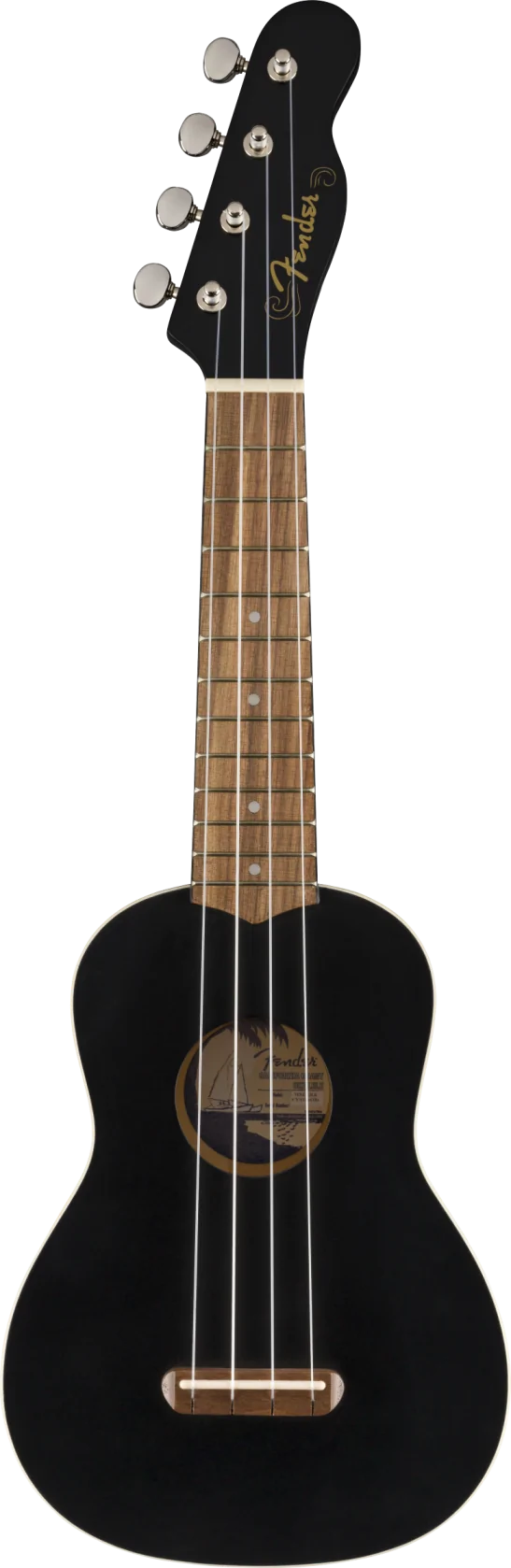 Fender Venice Soprano Ukulele Black
