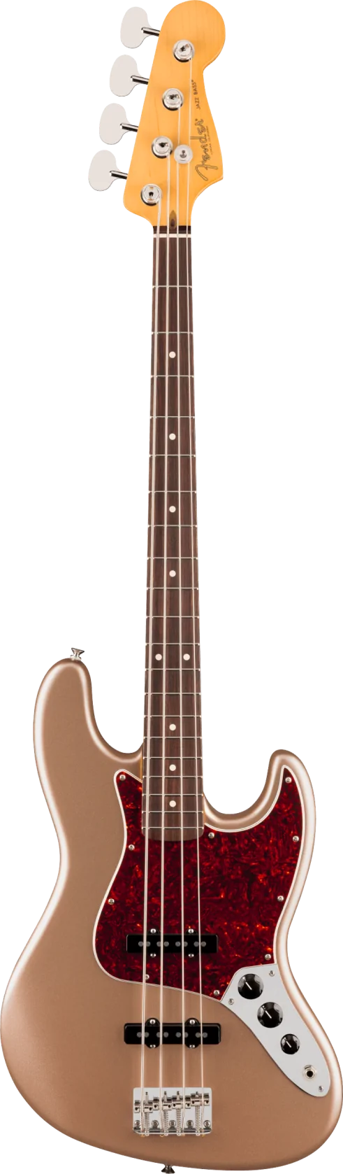 Fender American Professional Classic Jazz Bass, Faded Firemist Gold RW