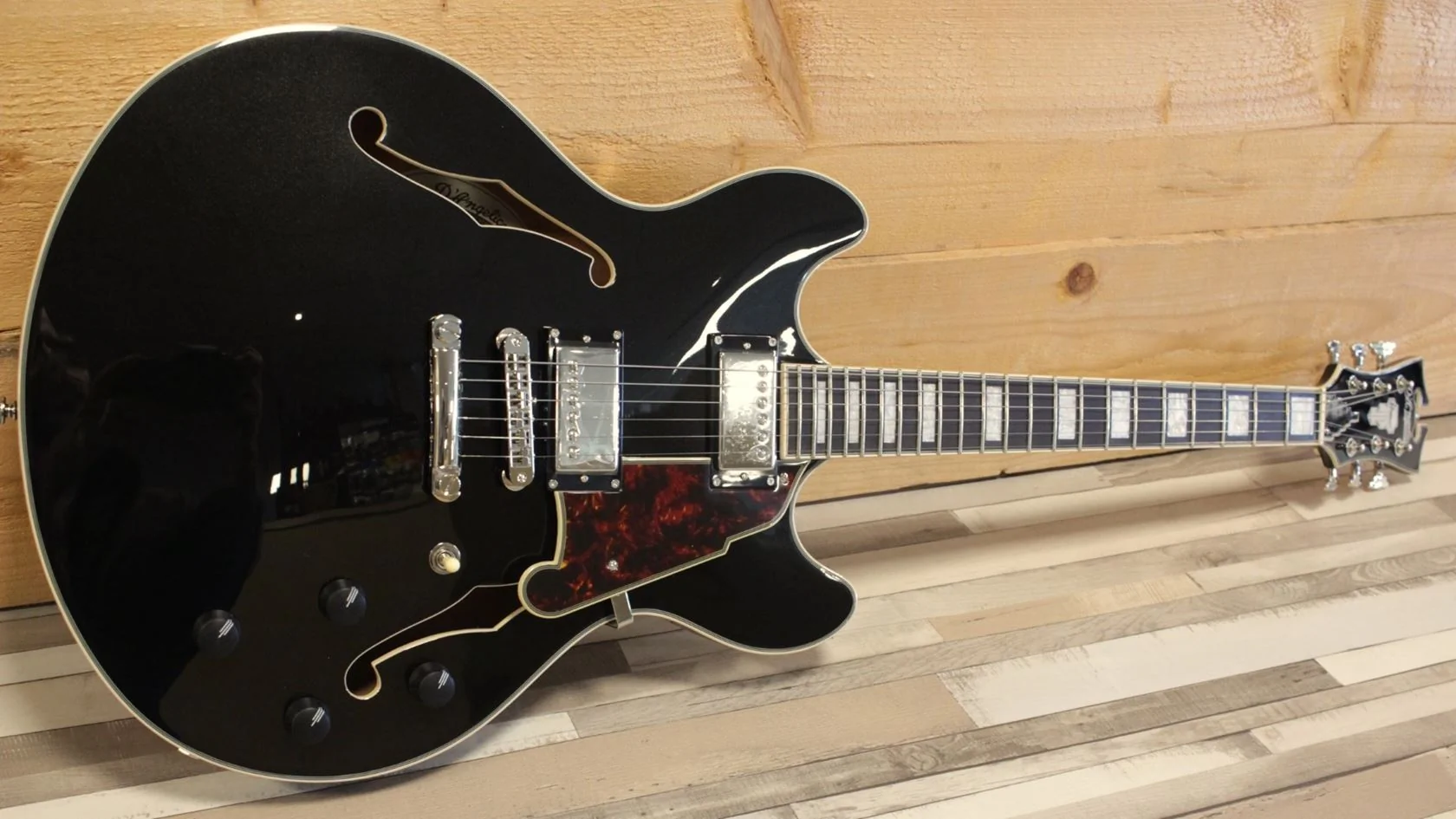 D'angelico Premier DC Black Flake