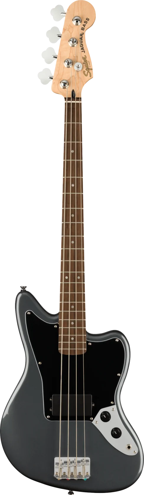 Squier Affinity Jaguar Bass, Charcoal Frost IL