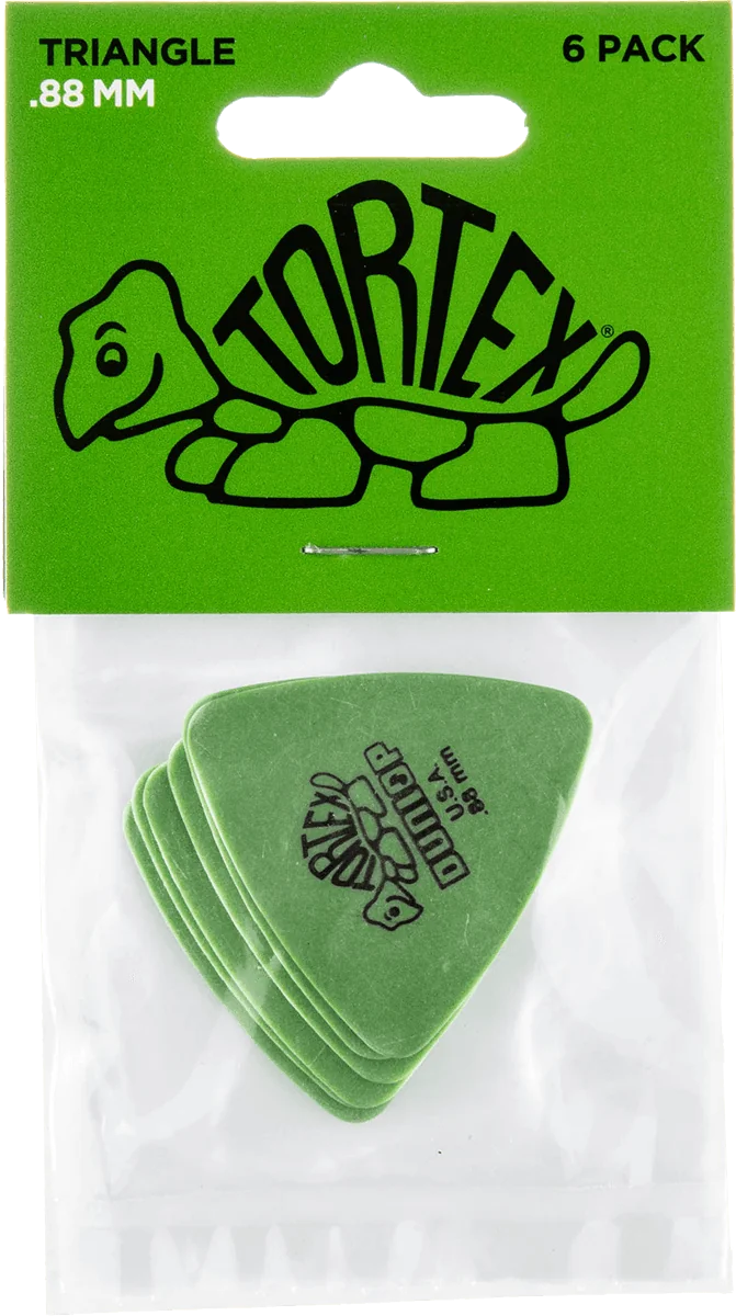 Dunlop 431P88 Tortex Triangle Plectrum 0.88mm 6-Pack