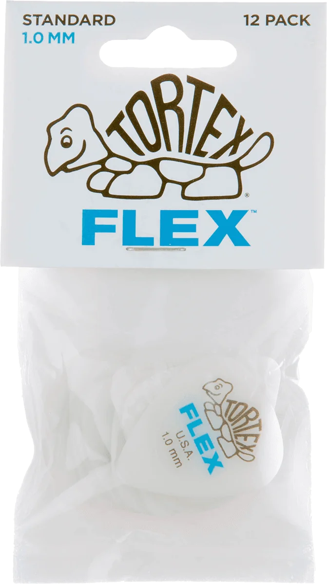 Dunlop 428P100 Tortex Flex Standard Plectrum 1.00mm 12-Pack