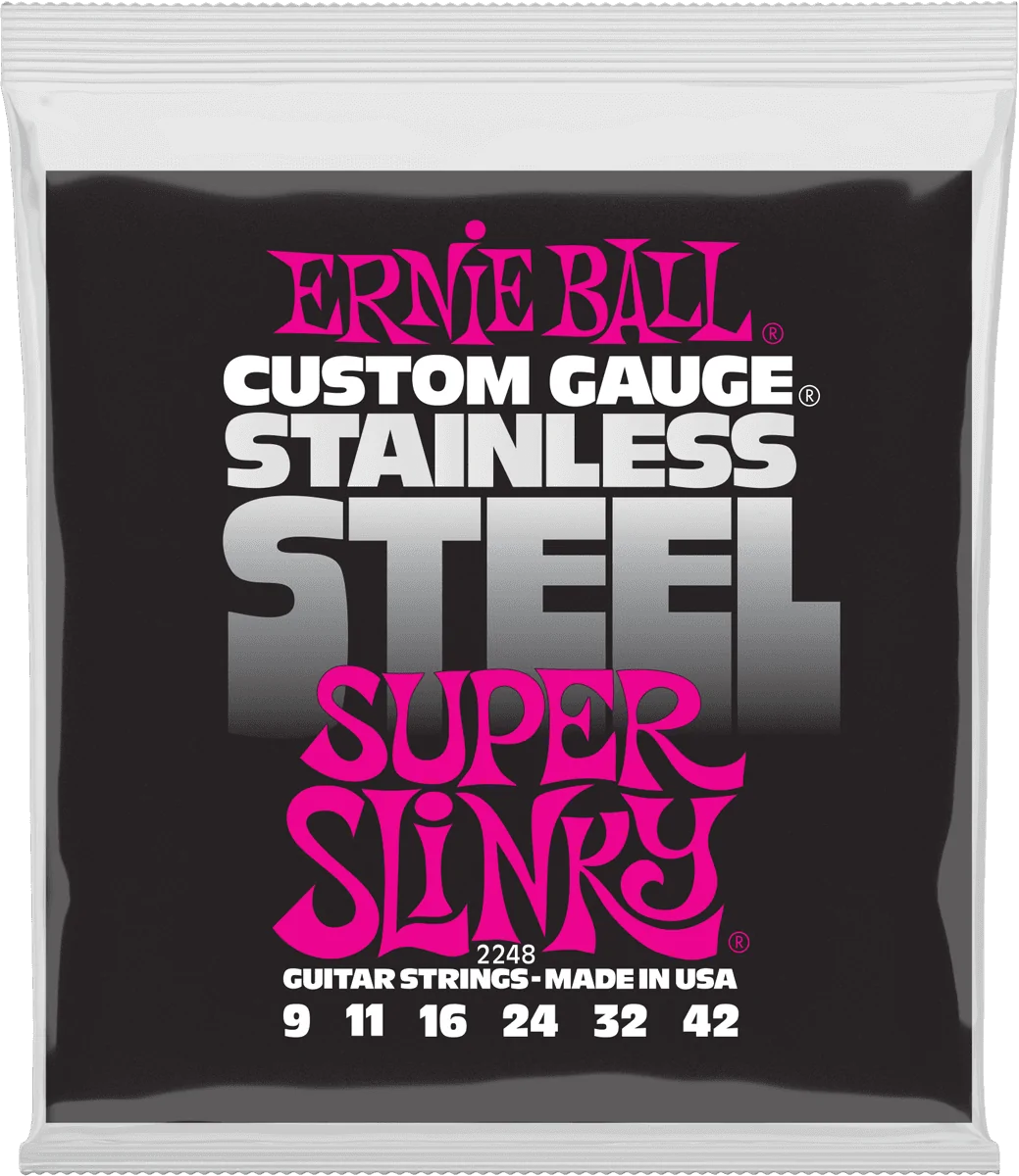 Ernie Ball Stainless Steel Super Slinky 2248