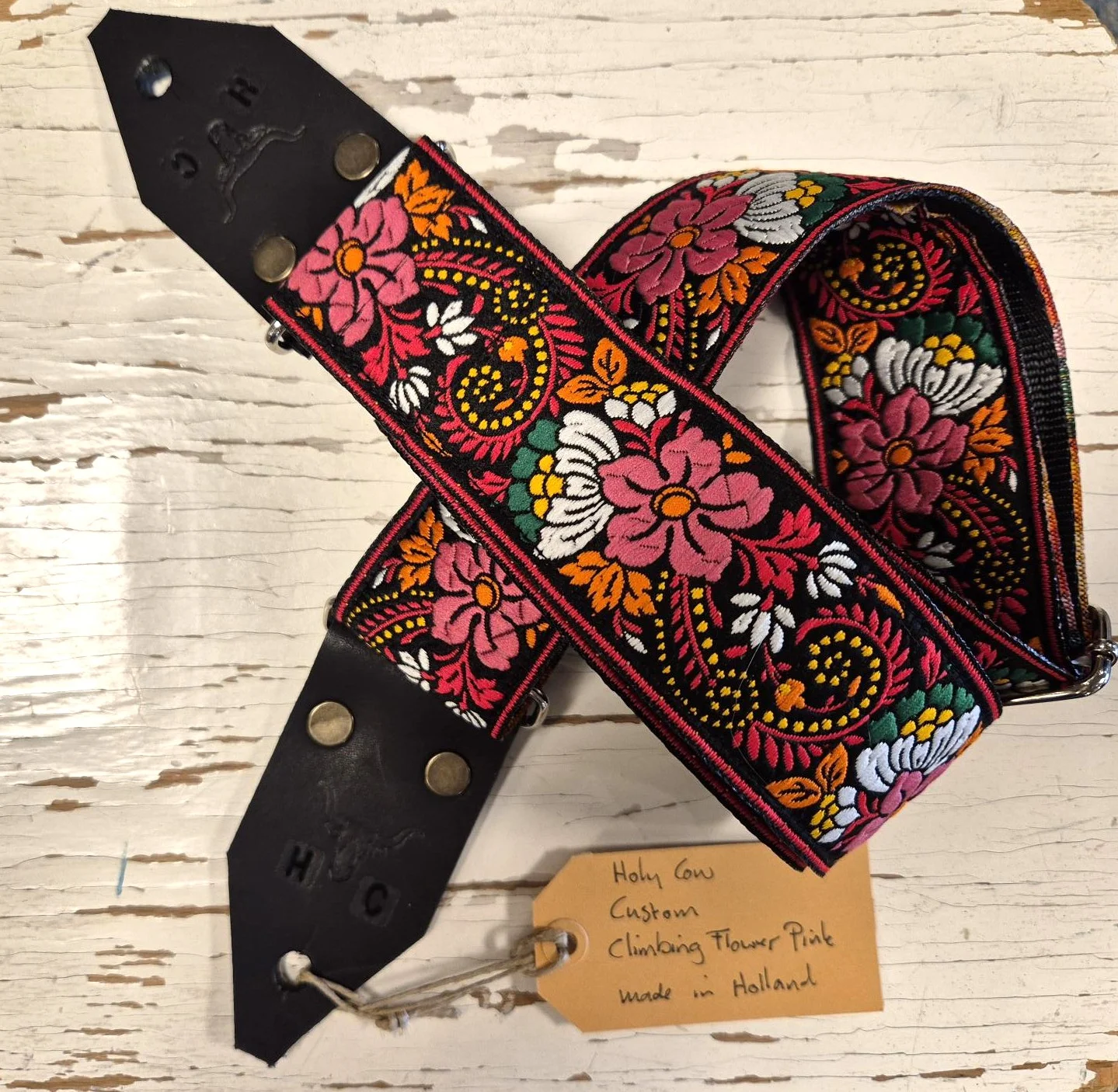 Holy Cow Straps Climbing Flower Pink