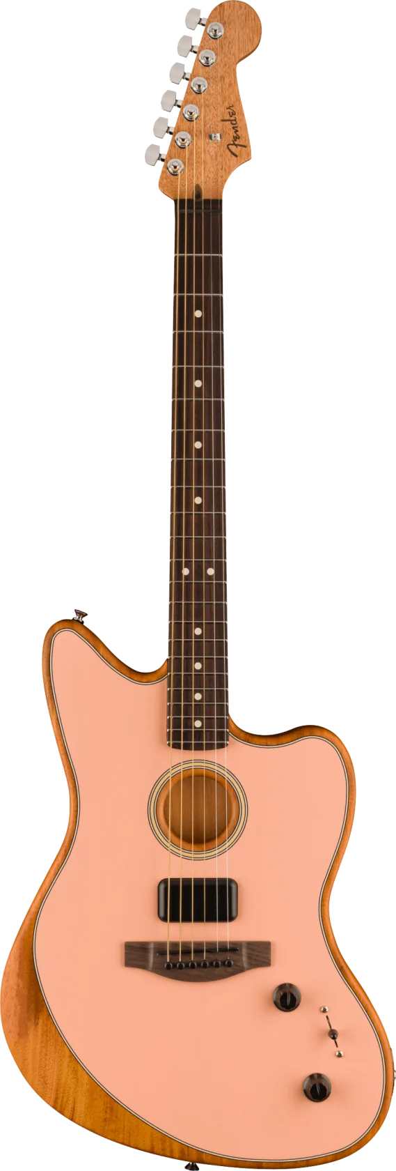 Fender Acoustasonic Player Jazzmaster, Shell Pink RW
