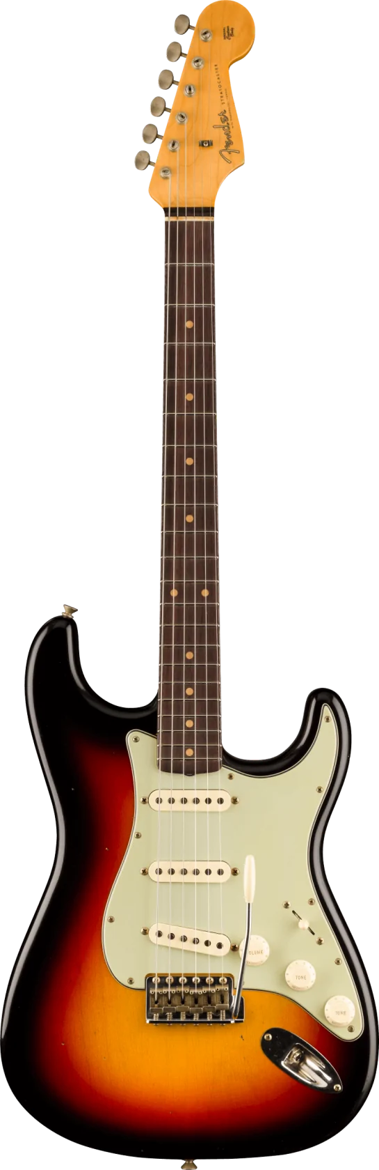 Fender Custom Shop Time Machine 1960 Stratocaster Journeyman Relic, Bleached 3-Color Sunburst