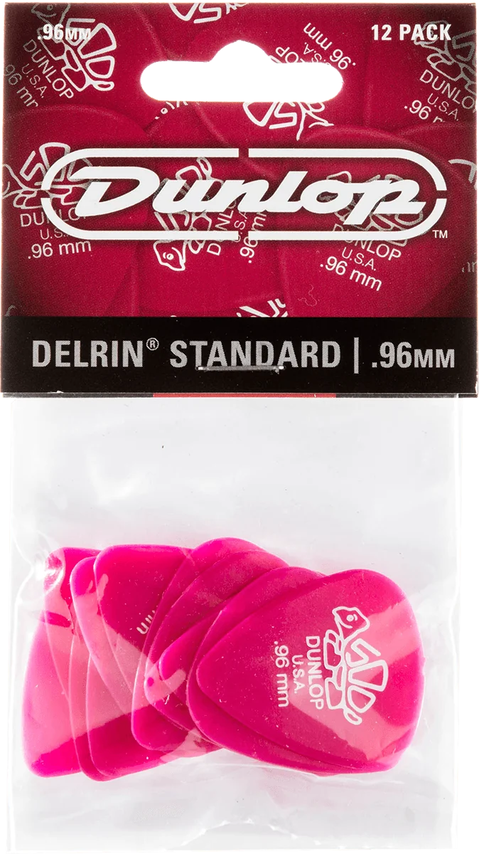 Dunlop 41P96 Delrin Plectrum 0.96mm 12-Pack