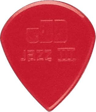 Dunlop Nylon Jazz III Plectrum 6-Pack rood