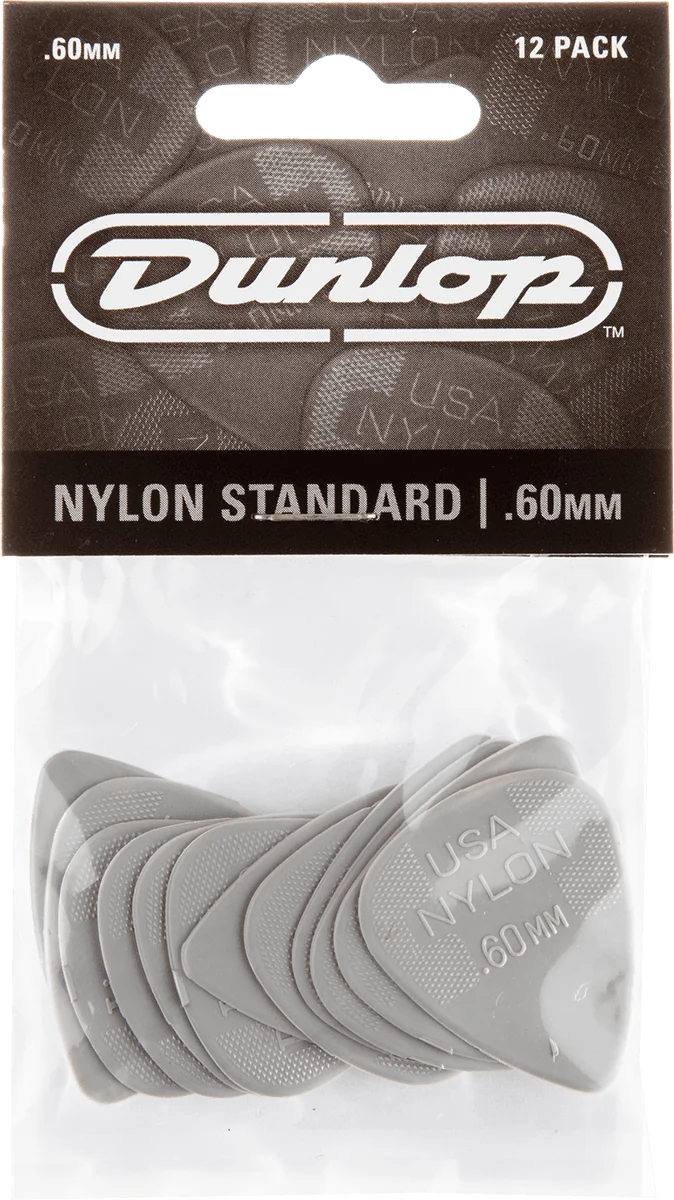 Dunlop Nylon Standard .60 Plectrum 12-Pack 