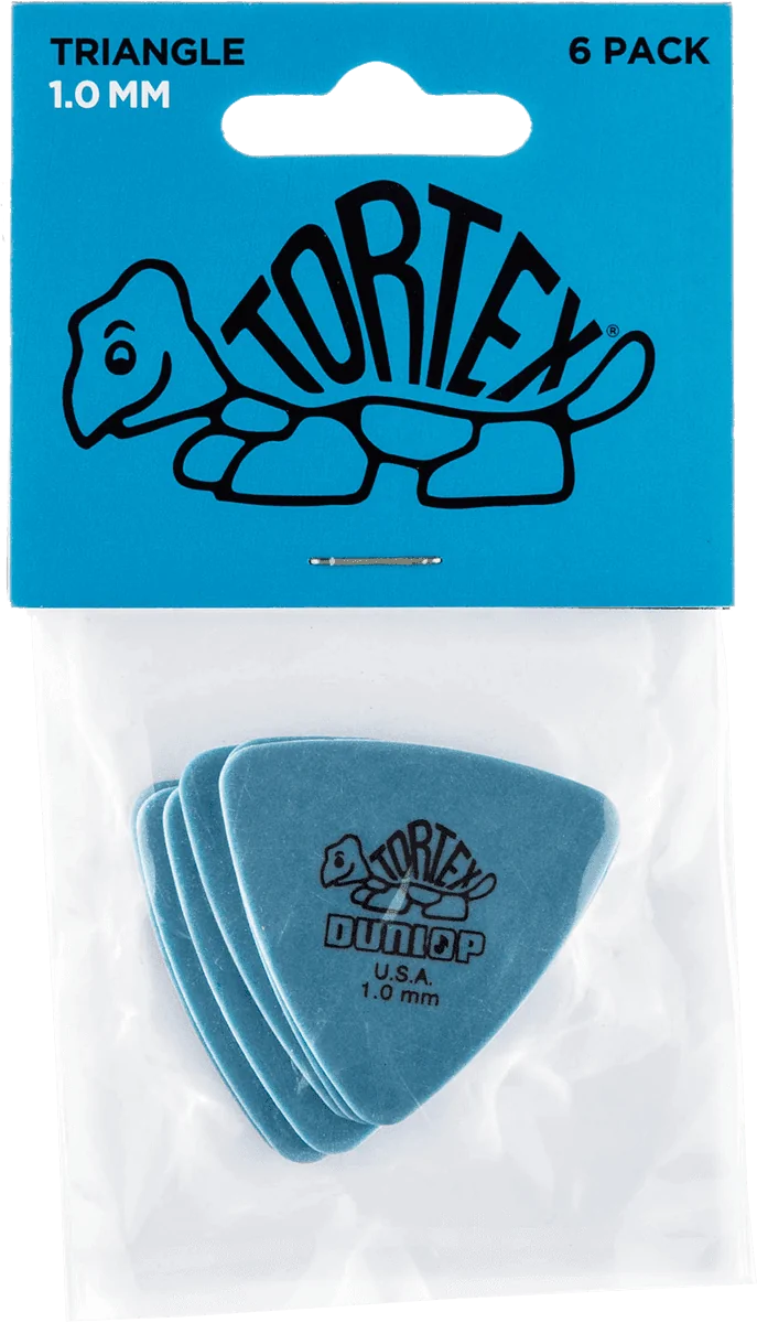 Dunlop 431P100 Tortex Triangle Plectrum 1.00mm 6-Pack
