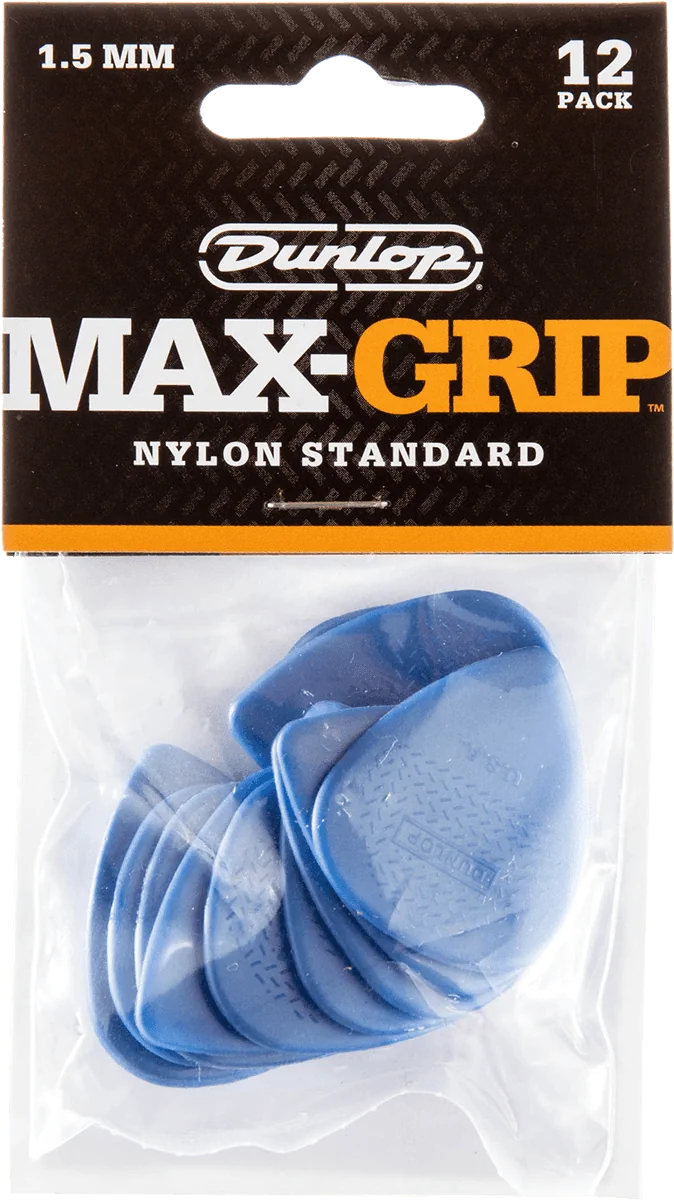 Dunlop 449P150 Max Grip Plectrum 1.50mm 12-Pack