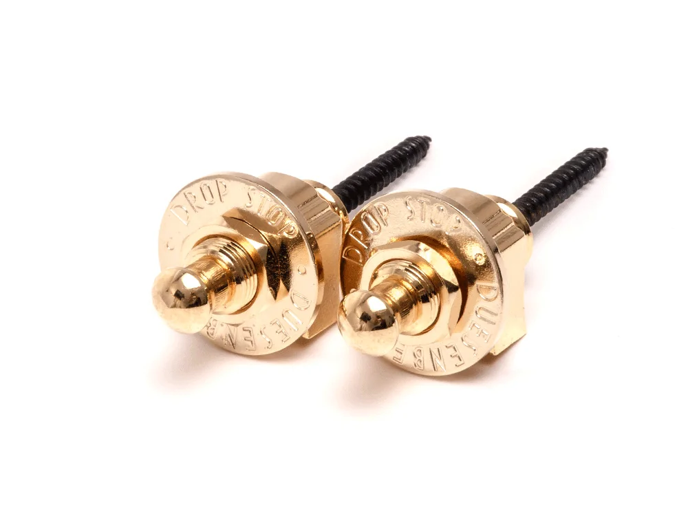 Duesenberg Strap Locks, Drop Stop, Gold