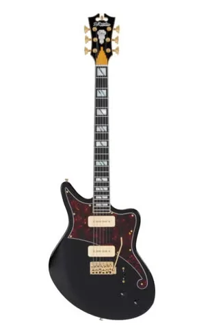 D'angelico Deluxe Bedford Solid Black, Tremolo (B-stock)