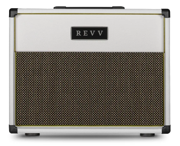 Revv 1x12" Cabinet 90-watt, Extension Cabinet White/Salt 'n Pepper