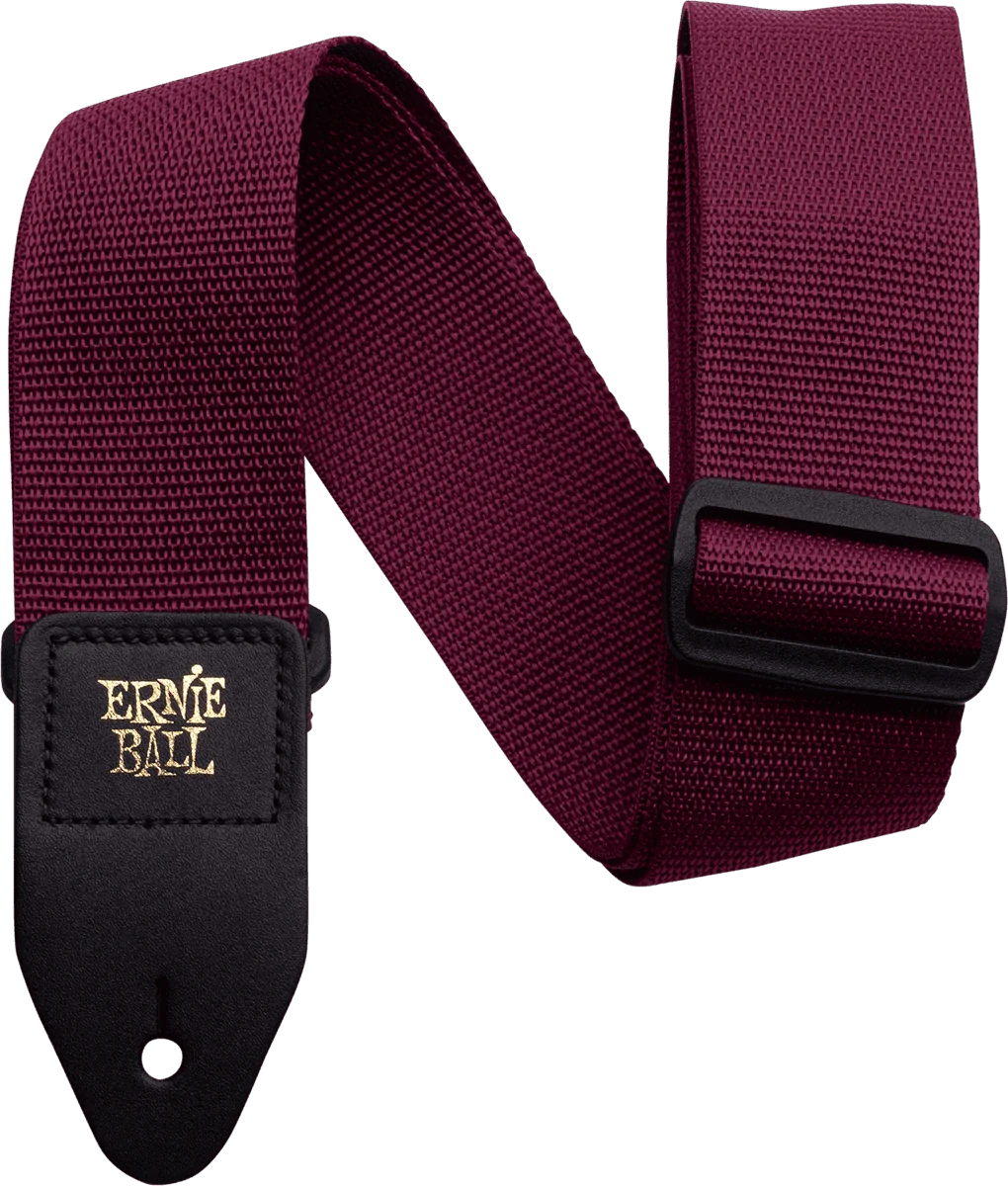 Ernie Ball Polypro Strap 4047 Bordeaux