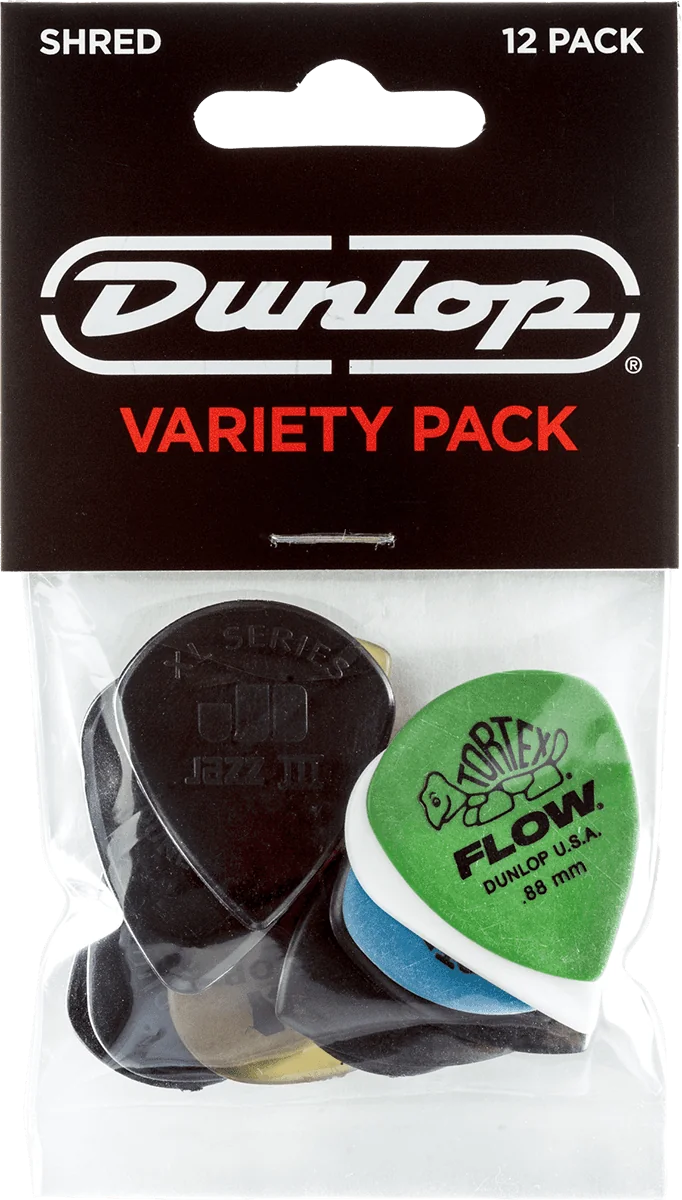 Dunlop PVP118 Shred Plectrum Variety 12-Pack