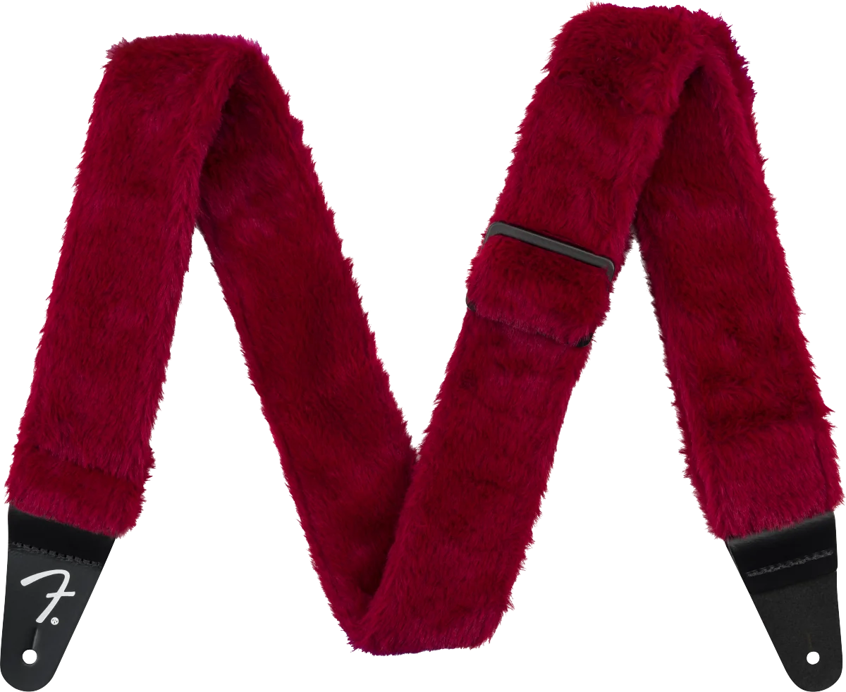 Fender Poodle Plush Strap, Red